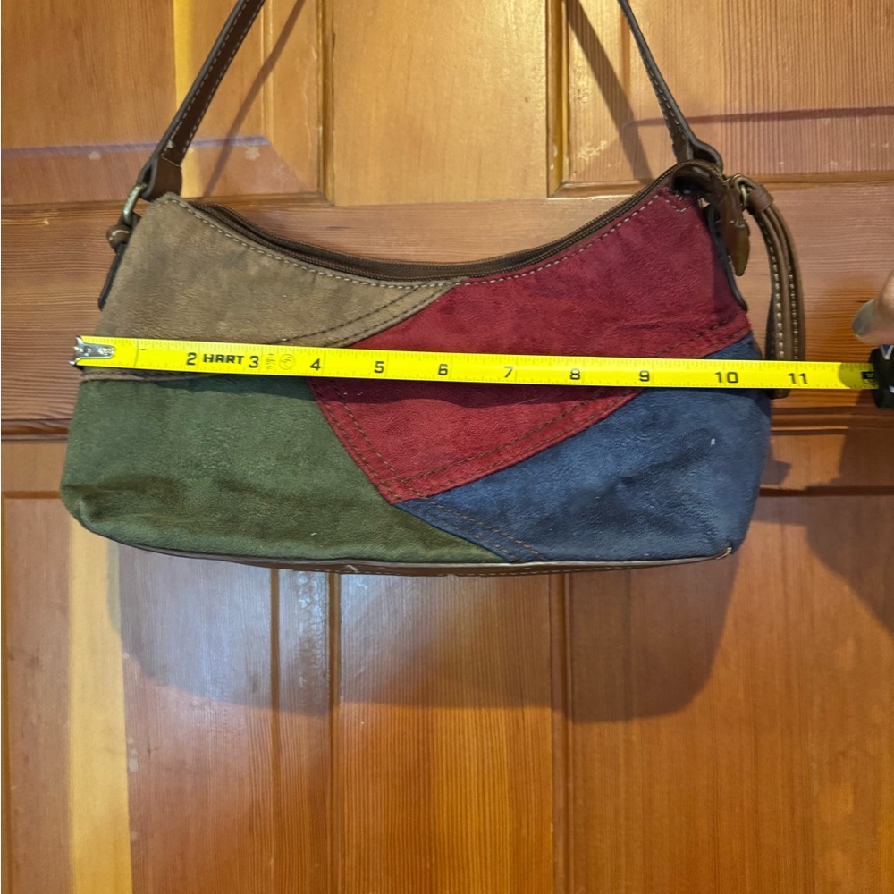 Multicolor Patchwork Shoulder Bag - image 6